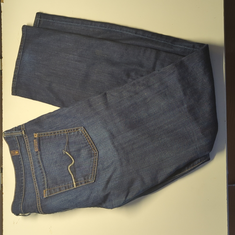 7 For All Mankind, straight leg, blue jeans, 31 - Picture 4 of 9
